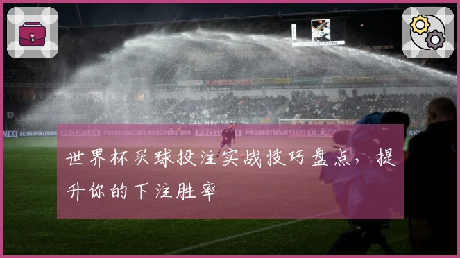 世界杯买球投注实战技巧盘点，提升你的下注胜率